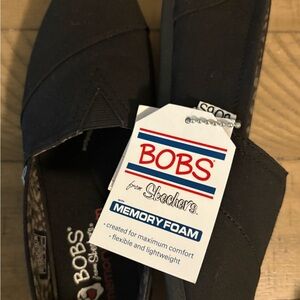 Skechers BOBS Women’s Black Casual Slip-Ons